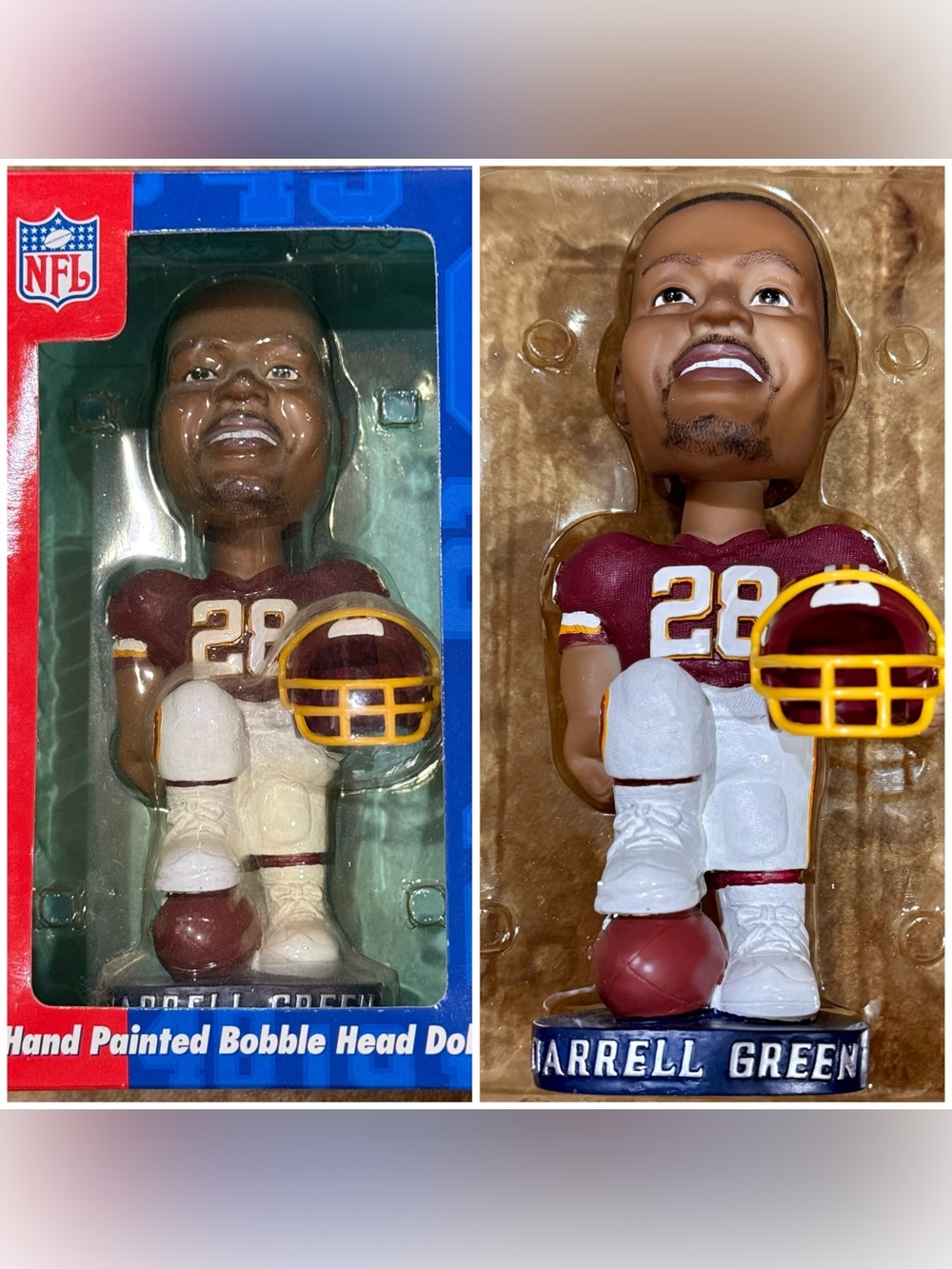 Darrell Green Washington Redskins Bobble Dobbles Bobblehead vintage - 7" New w/